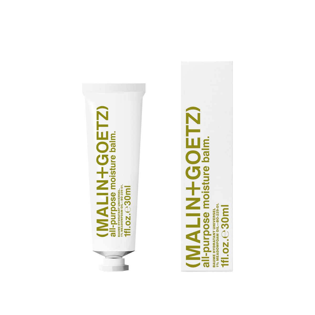 MALIN+GOETZ front tube showing clean packaging and portability benefit