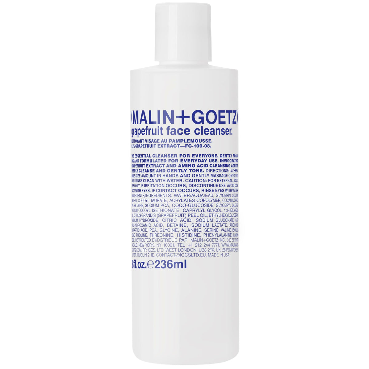 MALIN+GOETZ front bottle view showing sleek packaging and brand clarity