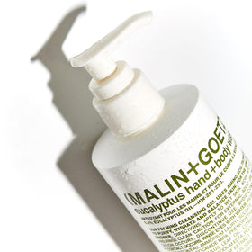 MALIN+GOETZ bottle back showing ingredients and usage directions