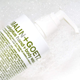 MALIN+GOETZ label ingredients detail showing amino acids and botanical clarity