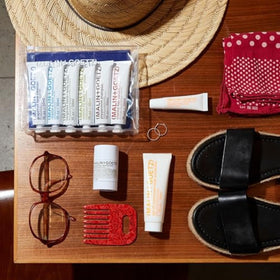 MALIN+GOETZ applied to face in outdoor setting showing everyday broad spectrum coverage