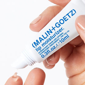MALIN+GOETZ clear gel texture close-up demonstrating fast absorption benefit