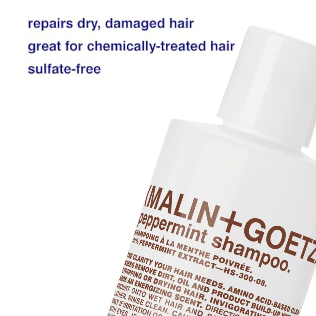 MALIN+GOETZ rich gel lather texture demonstrating gentle cleansing action
