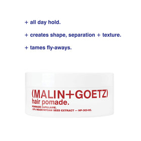 MALIN+GOETZ fingers applying pomade demonstrating easy control