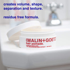MALIN+GOETZ before and after hair showing added volume and shape
