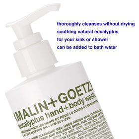 MALIN+GOETZ pump and label closeup highlighting clean design and clarity