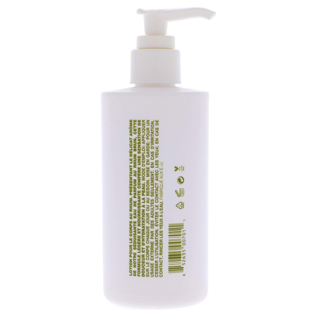 MALIN+GOETZ pump dispensing lotion demonstrating quick, mess-free application benefit