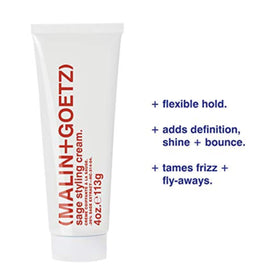 MALIN+GOETZ close-up of cream texture on fingertip, shows smooth consistency and lightweight absorption