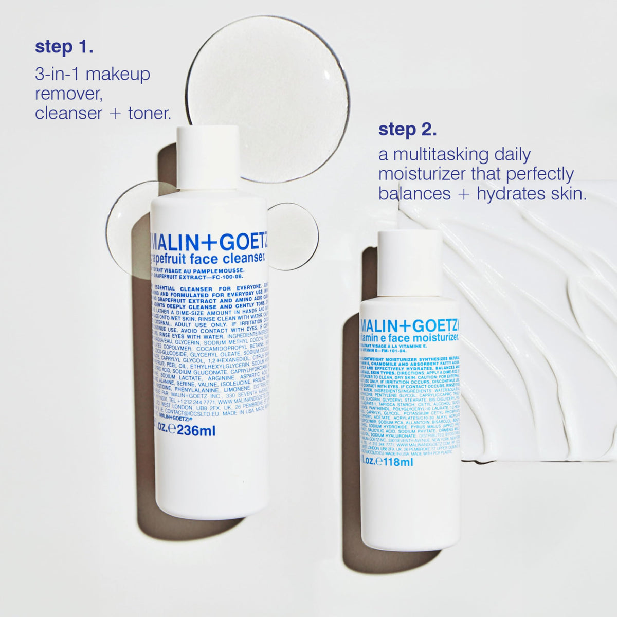 MALIN+GOETZ being applied to cheek to demonstrate smooth layering benefit