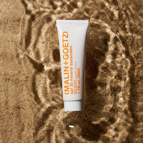 MALIN+GOETZ close-up of gel-cream texture illustrating lightweight absorption and hydration