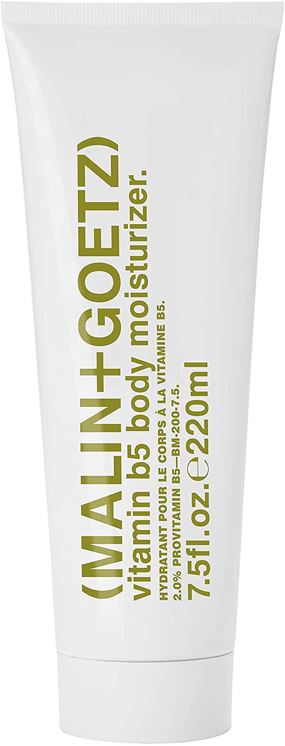 MALIN+GOETZ front packaging showing clean minimalist bottle and benefit