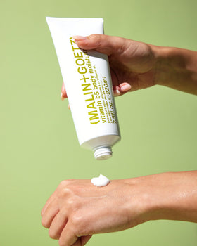MALIN+GOETZ size in hand conveying portable 7.5 fl oz convenience