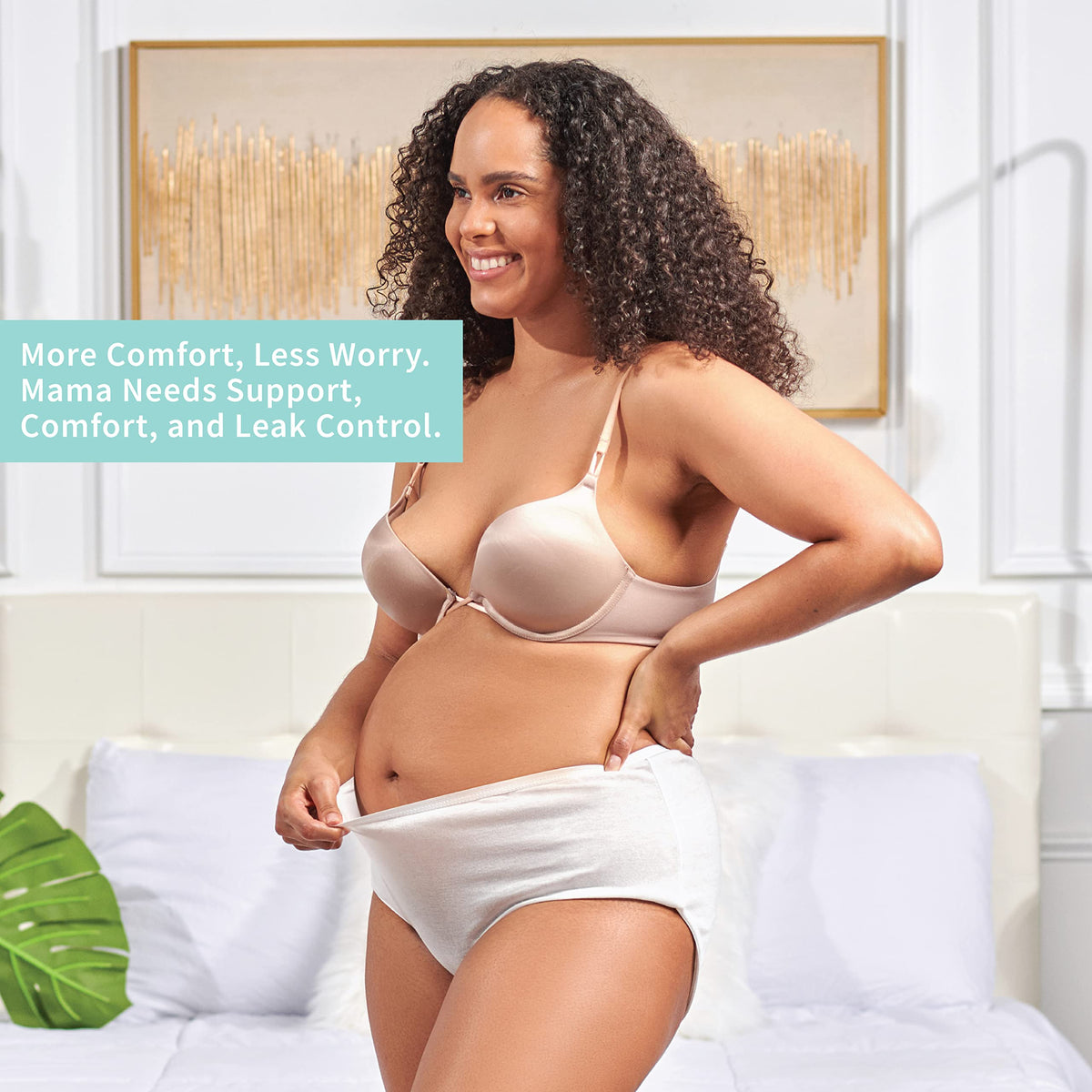 Mama & Wish disposable postpartum underwear and cooling liners for quick, hygienic changes