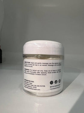 Mama Bear Oasis applied to foot demonstrating soothing, non-greasy absorption