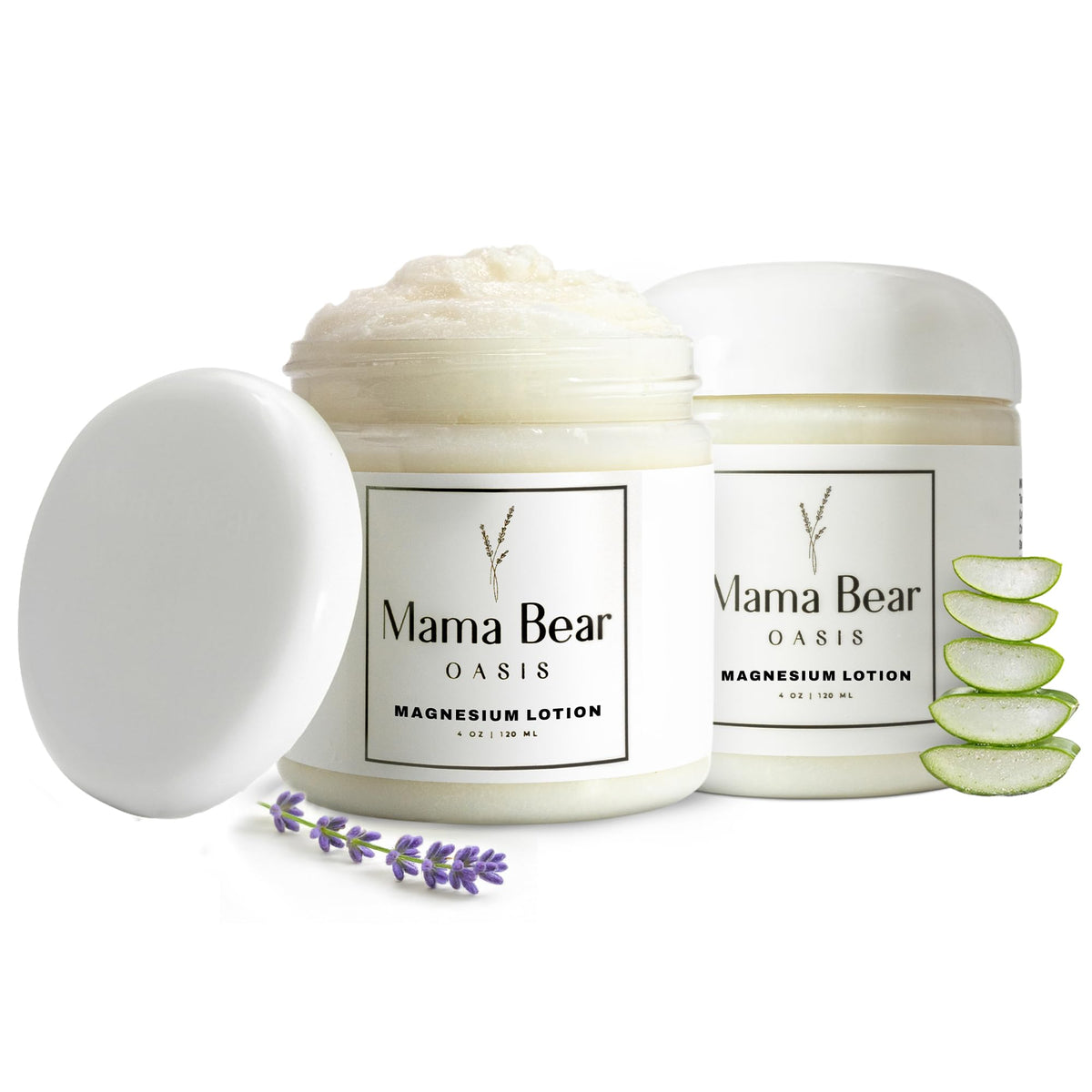 Mama Bear Oasis front packaging showing product label and lavender scent benefit