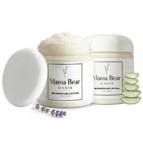 Mama Bear Oasis front packaging showing product label and lavender scent benefit