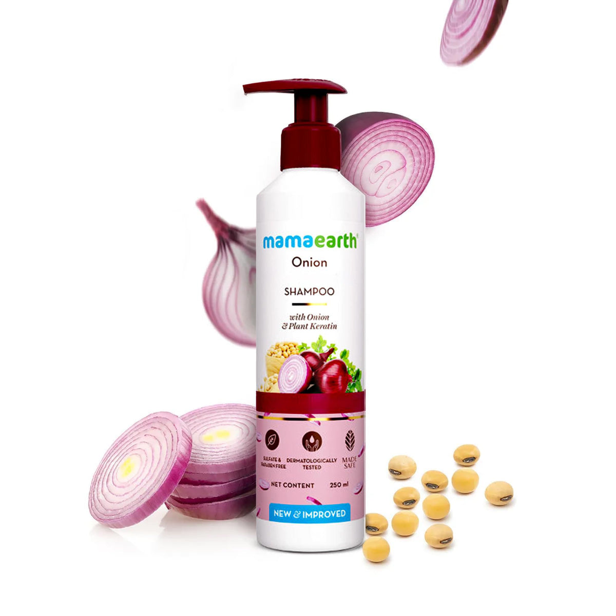 MAMAEARTH bottle being dispensed for easy controlled application