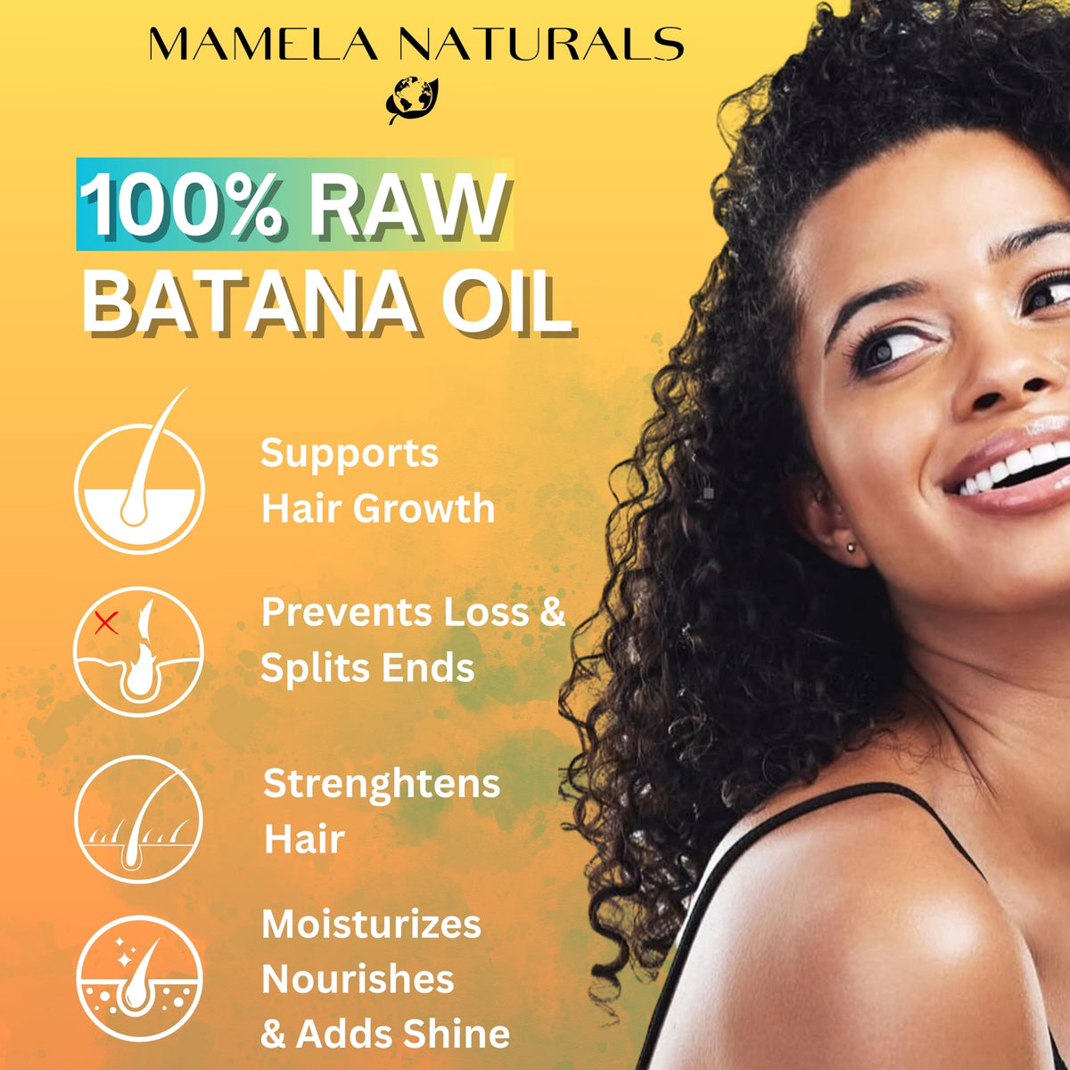Mamela Naturals oil texture close-up illustrating rich consistency and deep conditioning benefit