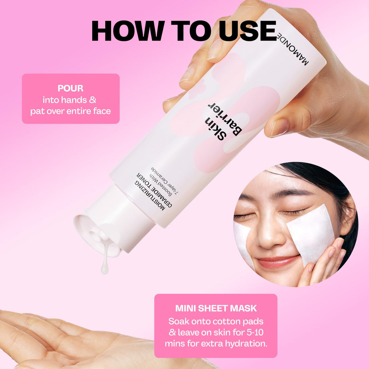 MAMONDE visual of ceramide molecule signifying barrier support