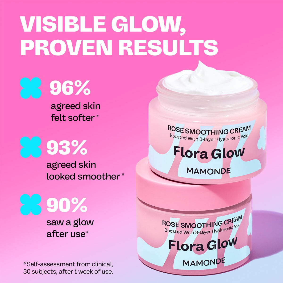 MAMONDE cream being scooped to show easy application and lightweight hydration