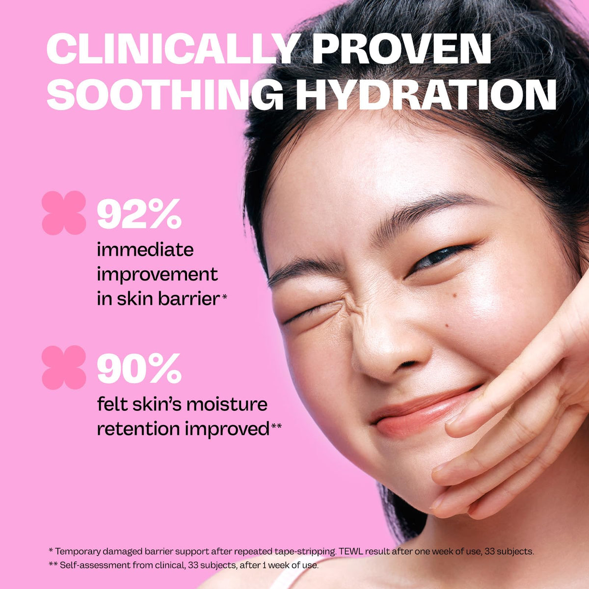 MAMONDE toner being poured into hands for easy application step