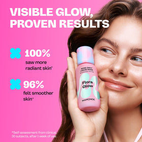 MAMONDE bottle beside common items to show product size