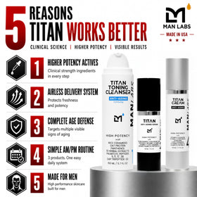 Man Labs Titan serum pump close-up highlighting precise dispensing
