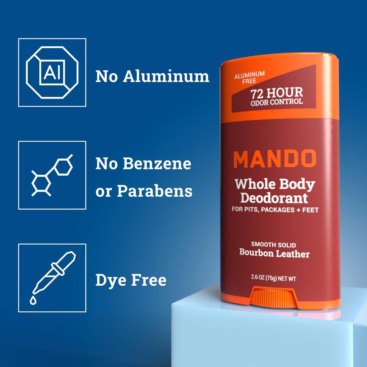 Mando Acidified Cleansing Bar lathering on skin demonstrating effective clean