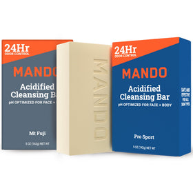 Mando front packaging showing brand and pro sport scent for clear identification and quick selection