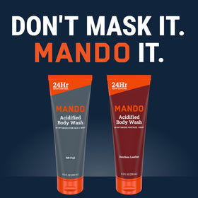Mando ingredient close-up showing mandelic acid to support balanced skin pH