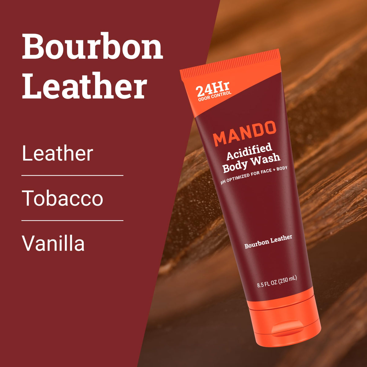 Person using Mando in shower showing effective odor control in action