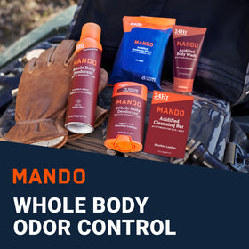 Mando solid stick close-up texture showing smooth application benefit