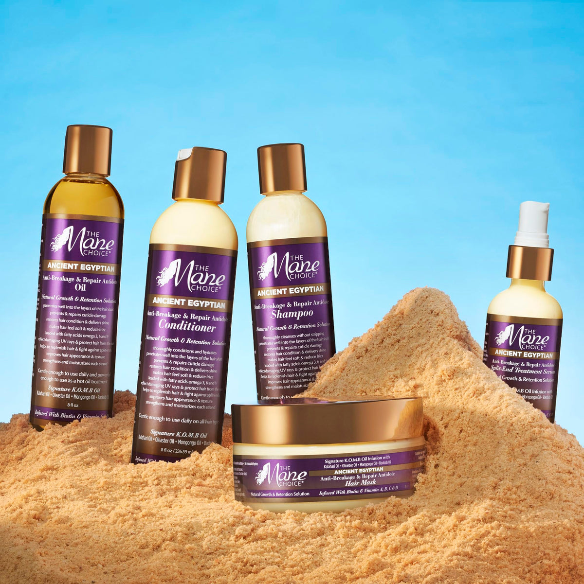 The Mane Choice applied to curly hair demonstrating reduced breakage and manageability