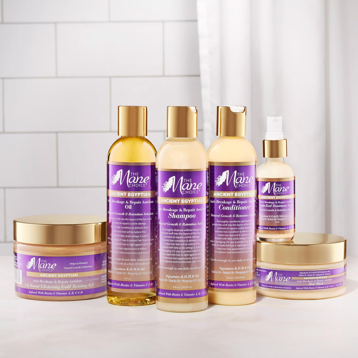 The Mane Choice ingredient label view highlighting natural oils and vitamins
