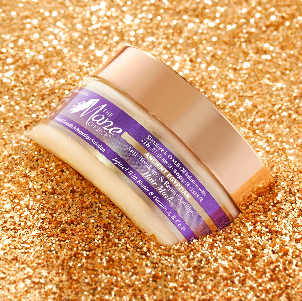 The Mane Choice close-up of creamy mask texture highlighting deep nourishment