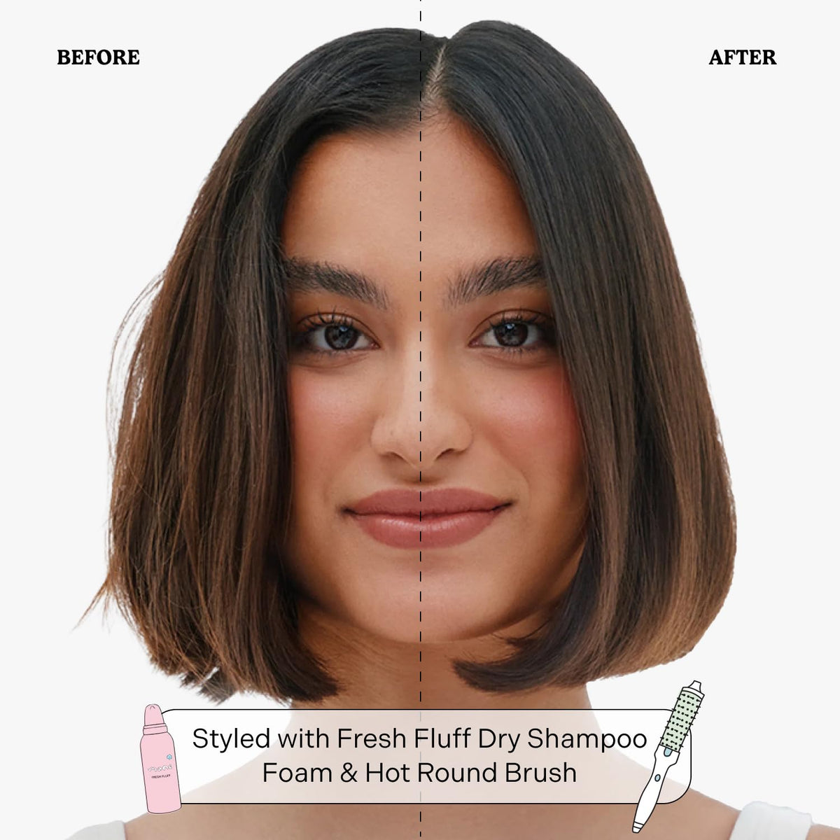 Mane Fresh Fluff texture on hand showing lightweight foam and absorbency