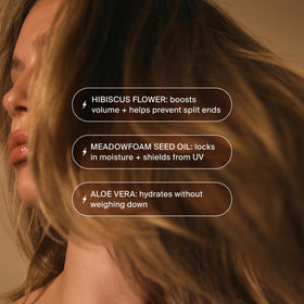 MANE IVY clear serum texture close-up highlighting lightweight absorption benefit