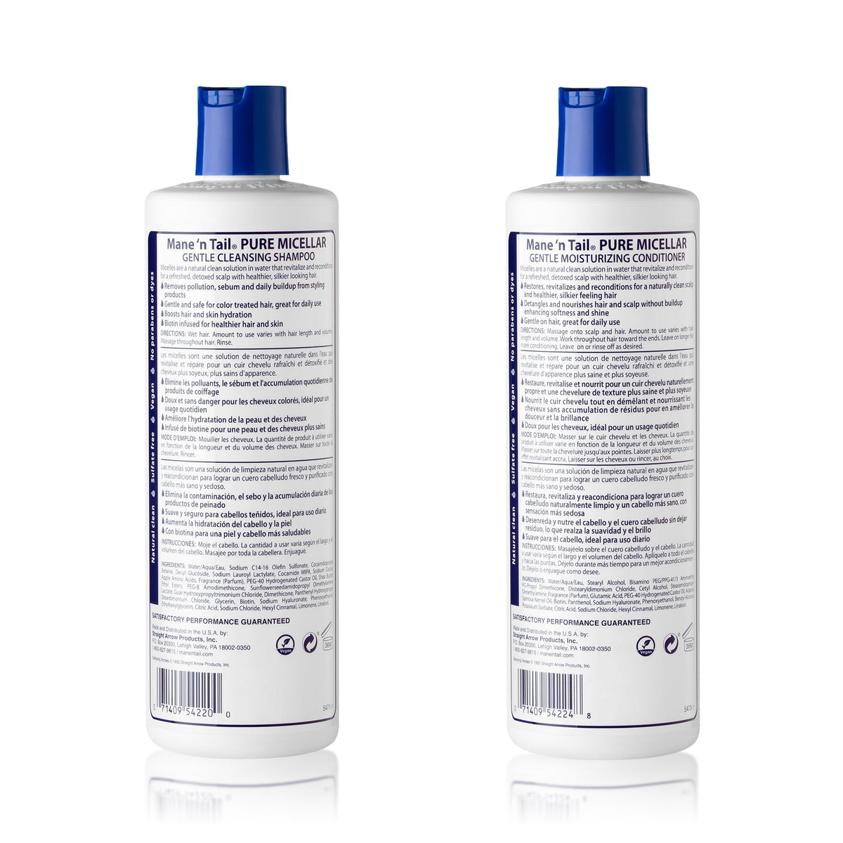 Mane 'n Tail closeup label showing micellar and biotin benefits