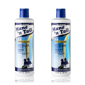 Mane 'n Tail front packaging two-pack showing bottles and benefits