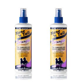 Mane 'n Tail front packaging showing two Apple Blossom bottles, easy-to-use family detangler