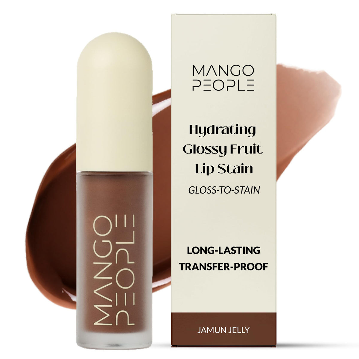 Mango People front packaging showing jamun jelly shade and glossy tube benefits
