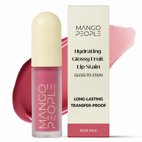 Mango People front packaging showing Rose Milk shade and glossy finish benefit