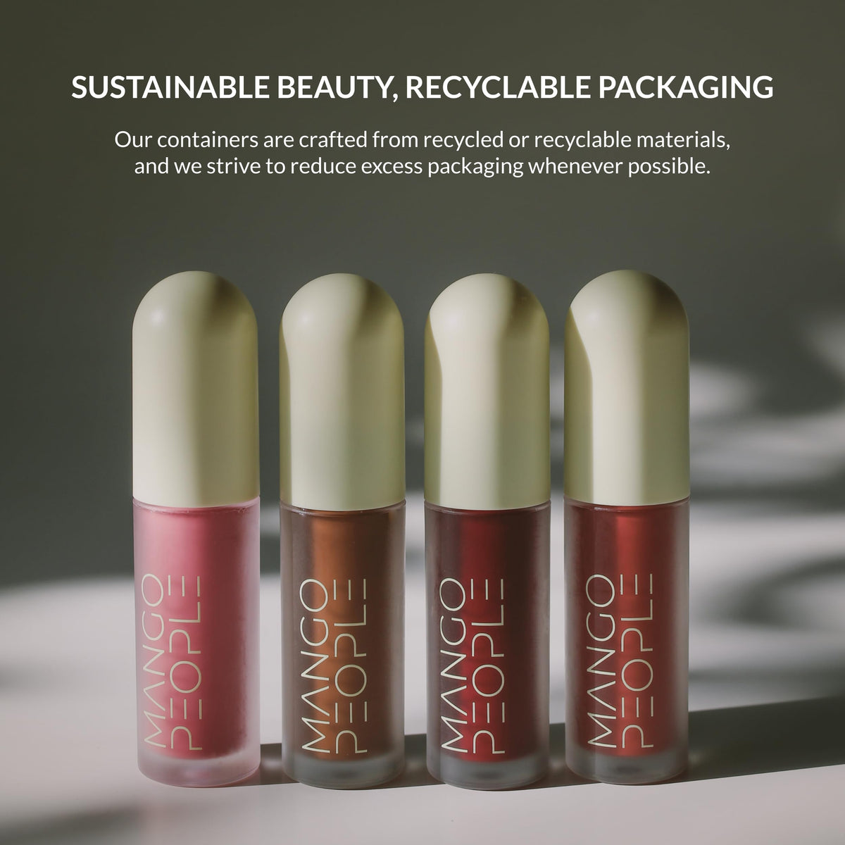 Mango People shades lineup showing Rose Milk among four shades for color variety benefit
