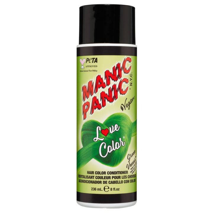 MANIC PANIC front packaging showing Green Venus neon conditioner benefits