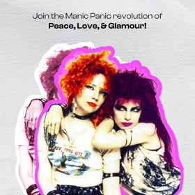 MANIC PANIC styled lifestyle image with neon green hair showcasing vibrant result
