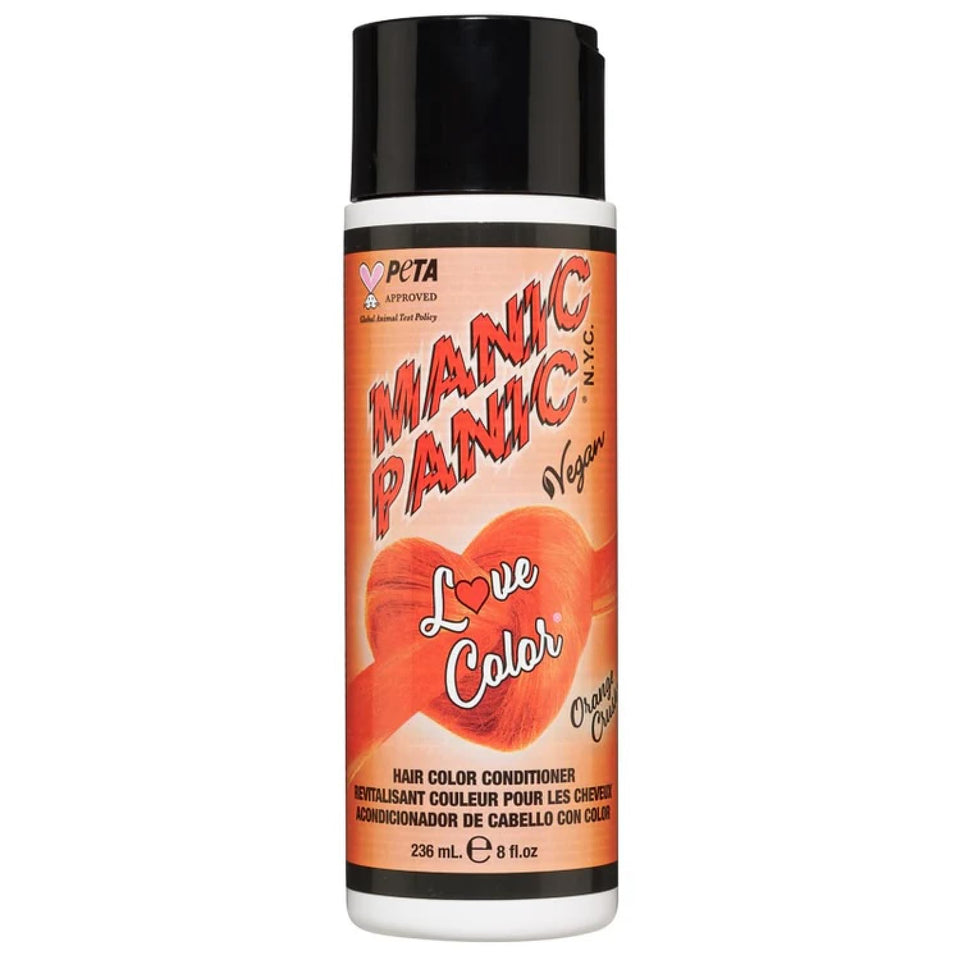 MANIC PANIC front packaging showing neon orange conditioner and brand
