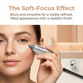Manoai brush applying product on hand for precise, hygienic application benefit