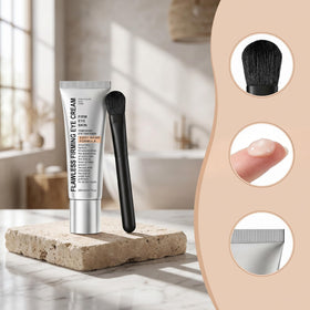 Manoai woman applying cream in morning routine for instant lifting confidence