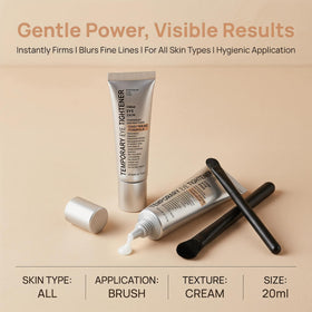 Manoai silky finish under-eye primer demonstration for makeup-smoothing benefit