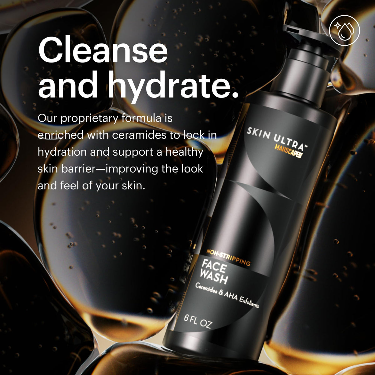 MANSCAPED brightening serum dropper dispensing vitamin C boost